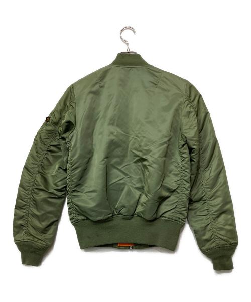 ALPHA INDUSTRIES（アルファインダストリーズ）ALPHA INDUSTRIES (アルファインダストリーズ) MA-1ジャケット グリーン サイズ:XSの古着・服飾アイテム