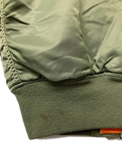 ALPHA INDUSTRIES（アルファインダストリーズ）ALPHA INDUSTRIES (アルファインダストリーズ) MA-1ジャケット グリーン サイズ:XSの古着・服飾アイテム