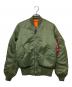 ALPHA INDUSTRIES（アルファインダストリーズ）の古着「MA-1ジャケット」｜グリーン