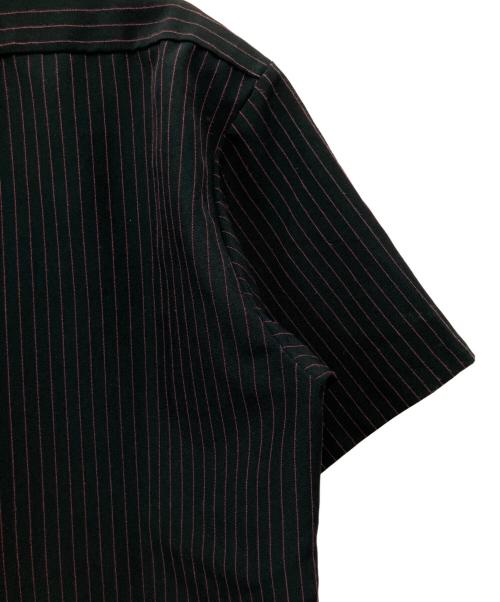 Schott（ショット）Schott (ショット) 半袖シャツ ブラック×レッド サイズ:Lの古着・服飾アイテム