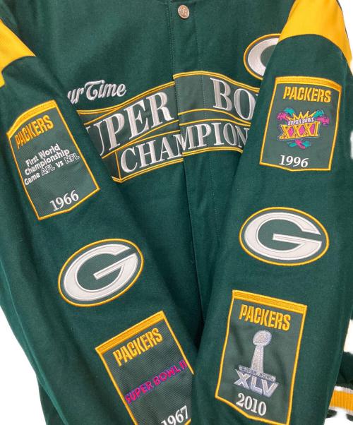 PACKERS（パッカーズ）PACKERS (パッカーズ) スタジャン グリーン サイズ:不明の古着・服飾アイテム