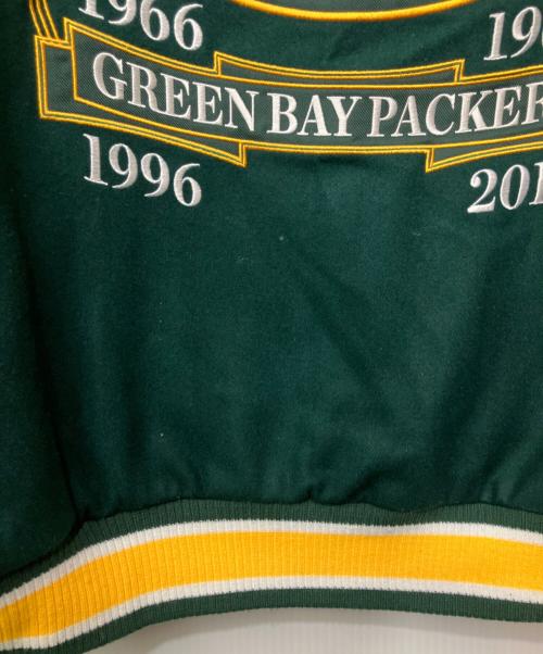 PACKERS（パッカーズ）PACKERS (パッカーズ) スタジャン グリーン サイズ:不明の古着・服飾アイテム