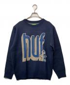 HUFハフ）の古着「厚手ニット」｜ネイビー
