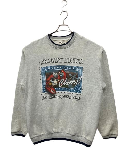 DIPORT USA（ディポート ユーエスエー）DIPORT USA (ディポート ユーエスエー) クルーネックスウェット ライトグレー サイズ:XLの古着・服飾アイテム