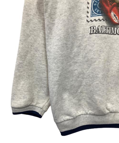 DIPORT USA（ディポート ユーエスエー）DIPORT USA (ディポート ユーエスエー) クルーネックスウェット ライトグレー サイズ:XLの古着・服飾アイテム