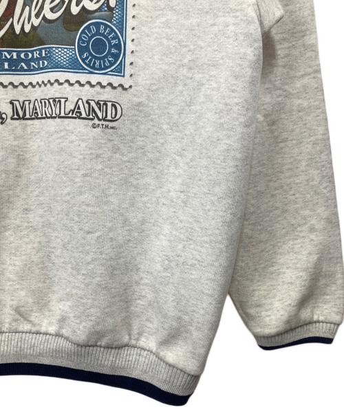 DIPORT USA（ディポート ユーエスエー）DIPORT USA (ディポート ユーエスエー) クルーネックスウェット ライトグレー サイズ:XLの古着・服飾アイテム