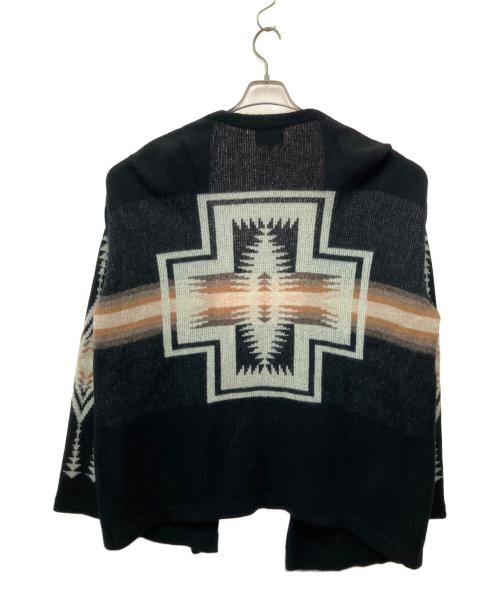 PENDLETON（ペンドルトン）PENDLETON (ペンドルトン) 厚手カーディガン ブラック×ベージュ サイズ:Lの古着・服飾アイテム