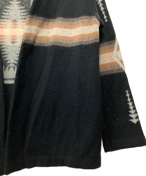 PENDLETON（ペンドルトン）PENDLETON (ペンドルトン) 厚手カーディガン ブラック×ベージュ サイズ:Lの古着・服飾アイテム