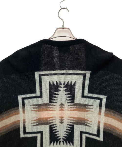 PENDLETON（ペンドルトン）PENDLETON (ペンドルトン) 厚手カーディガン ブラック×ベージュ サイズ:Lの古着・服飾アイテム