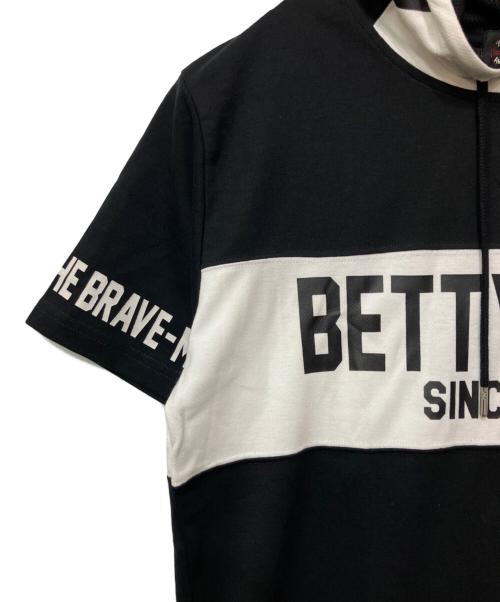 THE BRAVEMAN（ザ ブレイブマン）THE BRAVEMAN (ザ ブレイブマン) BETTY BOOP (ベティー・ブープ) プルオーバーパーカー ブラック×ホワイト サイズ:L 未使用品の古着・服飾アイテム