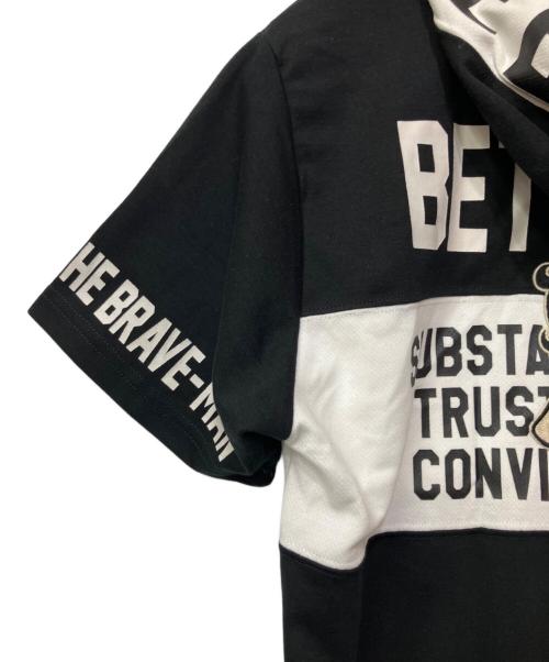 THE BRAVEMAN（ザ ブレイブマン）THE BRAVEMAN (ザ ブレイブマン) BETTY BOOP (ベティー・ブープ) プルオーバーパーカー ブラック×ホワイト サイズ:L 未使用品の古着・服飾アイテム