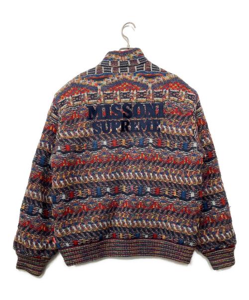 SUPREME（シュプリーム）SUPREME (シュプリーム) MISSONI (ミッソーニ) リバーシブルニットジャケット ネイビー サイズ:Sの古着・服飾アイテム