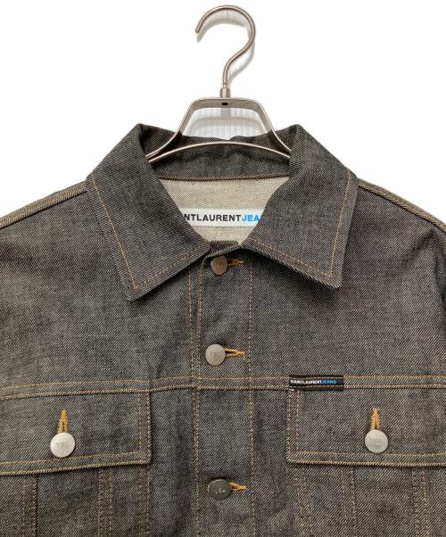 SAINTLAURENT JEANS（サンローラン ジーンズ）SAINTLAURENT JEANS (サンローラン ジーンズ) デニムジャケット グレー サイズ:Sの古着・服飾アイテム