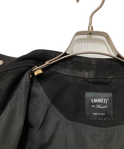 EMMETI（エンメティ）EMMETI (エンメティ) JURI GOAT SKIN SUEDE ブラック サイズ:44の古着・服飾アイテム