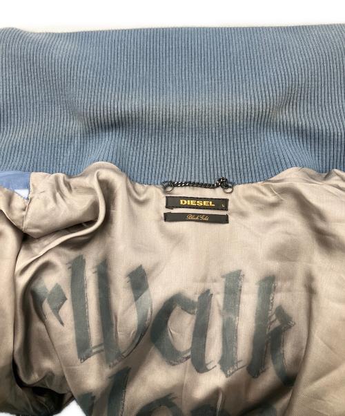 DIESEL（ディーゼル）DIESEL (ディーゼル) レザージャケット ブルー サイズ:Lの古着・服飾アイテム