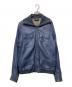 DIESEL（ディーゼル）の古着「レザージャケット」｜ブルー