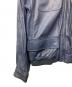中古・古着 DIESEL (ディーゼル) レザージャケット ブルー サイズ:L：10000円