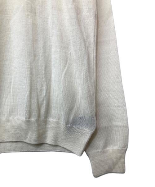 Zanone（ザノーネ）Zanone (ザノーネ) 薄手ニット ホワイト サイズ:46の古着・服飾アイテム