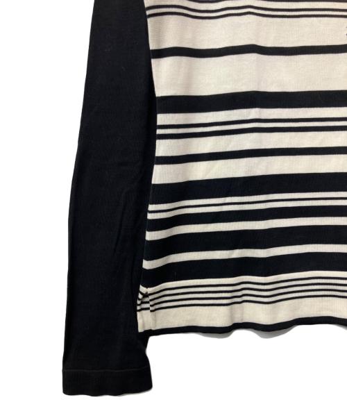 ◆CHANEL（シャネル）◆CHANEL (シャネル) ボーダーカットソー ブラック×ホワイト サイズ:42の古着・服飾アイテム