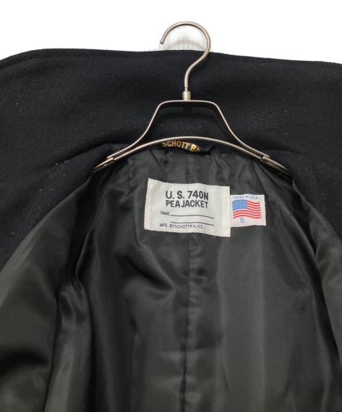 Schott（ショット）schott (ショット) Pジャケット ブラック サイズ:Sの古着・服飾アイテム