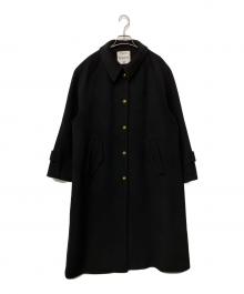 Fano Studios（ファノ ストゥディオズ）の古着「2way スタンドカラーコート」｜ブラック