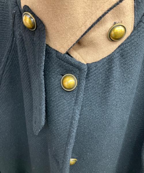 Fano Studios（ファノ ストゥディオズ）Fano Studios (ファノ ストゥディオズ) 2way スタンドカラーコート ブラック サイズ:Mの古着・服飾アイテム