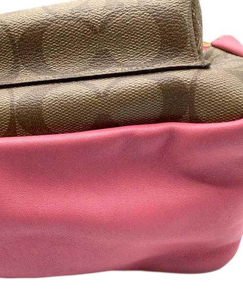 COACH（コーチ）COACH (コーチ) シグネチャー　リュック ピンクベージュの古着・服飾アイテム