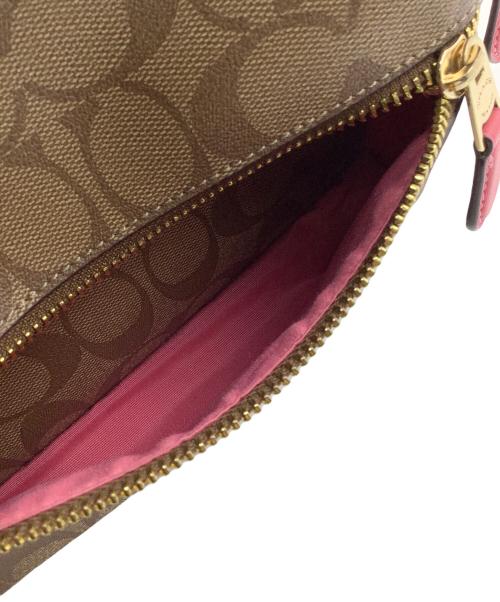 COACH（コーチ）COACH (コーチ) シグネチャー　リュック ピンクベージュの古着・服飾アイテム