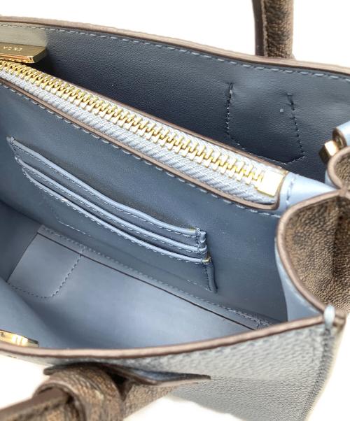 MICHAEL KORS（マイケル・コース）MICHAEL KORS (マイケル・コース) 2WAYバッグ ブルー×ブラウンの古着・服飾アイテム