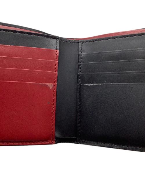 FENDI（フェンディ）FENDI (フェンディ) 2つ折り財布 ブラック×レッドの古着・服飾アイテム