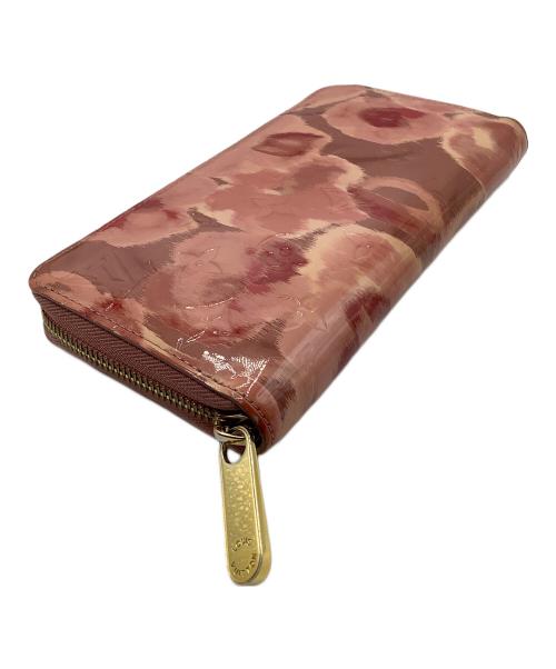 LOUIS VUITTON（ルイ ヴィトン）LOUIS VUITTON (ルイ ヴィトン) ヴェルニ イカットフラワー　ジッピーウォレット ローズヴェルール　長財布 ピンクの古着・服飾アイテム