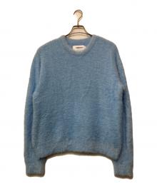 NOMANUAL（ノーマニュアル）の古着「厚手ニット」｜スカイブルー