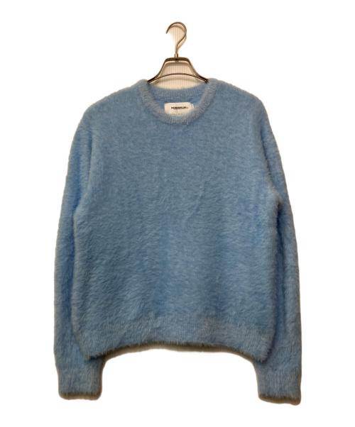 NOMANUAL（ノーマニュアル）NOMANUAL (ノーマニュアル) 厚手ニット スカイブルー サイズ:Sの古着・服飾アイテム