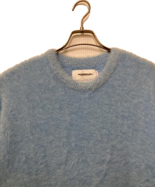 NOMANUAL（ノーマニュアル）NOMANUAL (ノーマニュアル) 厚手ニット スカイブルー サイズ:Sの古着・服飾アイテム