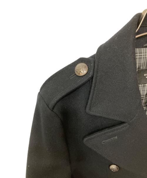 BURBERRY BLACK LABEL（バーバリーブラックレーベル）BURBERRY BLACK LABEL (バーバリーブラックレーベル) Pコート ブラック サイズ:Lの古着・服飾アイテム