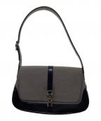 GUCCIグッチ）の古着「ジャッキー　ハンドバッグ」｜グレー×ブラック