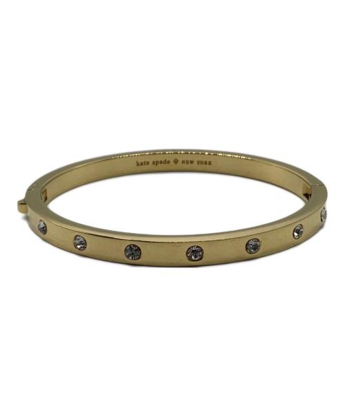 Kate Spade（ケイトスペード）Kate Spade (ケイトスペード) セット イン ストーン ヒンジド バングル ゴールドの古着・服飾アイテム