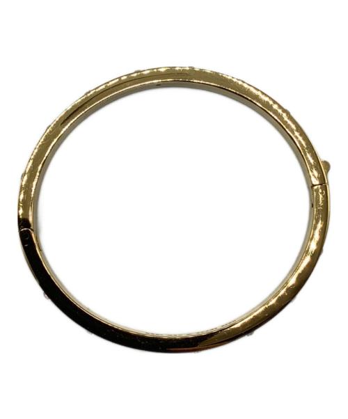 Kate Spade（ケイトスペード）Kate Spade (ケイトスペード) セット イン ストーン ヒンジド バングル ゴールドの古着・服飾アイテム