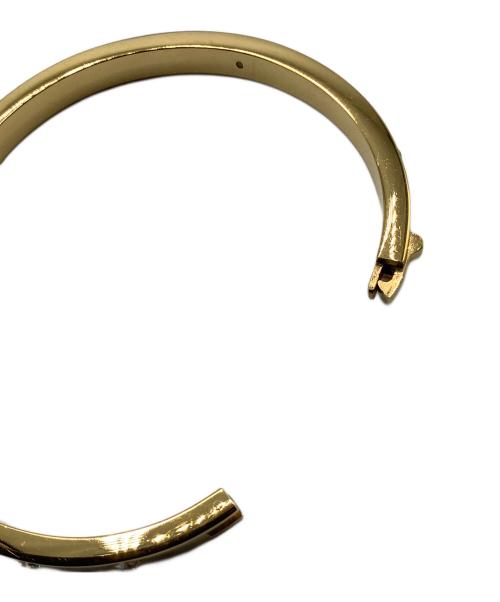 Kate Spade（ケイトスペード）Kate Spade (ケイトスペード) セット イン ストーン ヒンジド バングル ゴールドの古着・服飾アイテム