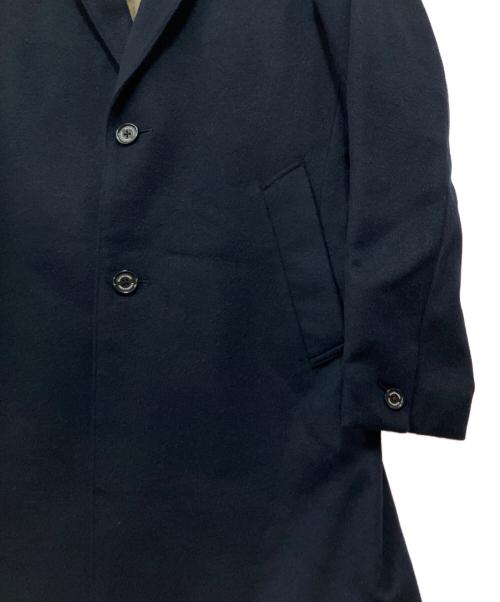 BLACK LABEL CRESTBRIDGE（ブラックレーベル クレストブリッジ）BLACK LABEL CRESTBRIDGE (ブラックレーベル クレストブリッジ) チェスターコート ネイビー サイズ:Lの古着・服飾アイテム