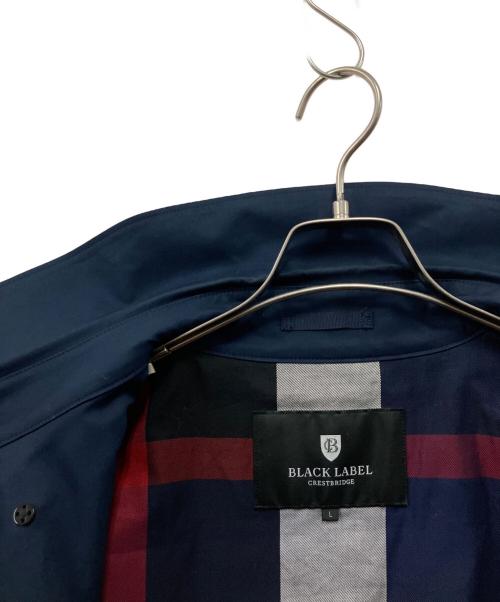 BLACK LABEL CRESTBRIDGE（ブラックレーベル クレストブリッジ）BLACK LABEL CRESTBRIDGE (ブラックレーベル クレストブリッジ) トレンチコート ネイビー サイズ:Lの古着・服飾アイテム