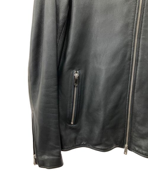 UNITED TOKYO（ユナイテッドトーキョー）UNITED TOKYO (ユナイテッドトーキョー) ラムレザーシングルライダースジャケット ブラック サイズ:2の古着・服飾アイテム