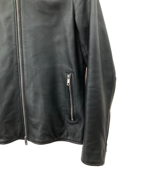 UNITED TOKYO（ユナイテッドトーキョー）UNITED TOKYO (ユナイテッドトーキョー) ラムレザーシングルライダースジャケット ブラック サイズ:2の古着・服飾アイテム