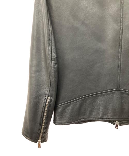 UNITED TOKYO（ユナイテッドトーキョー）UNITED TOKYO (ユナイテッドトーキョー) ラムレザーシングルライダースジャケット ブラック サイズ:2の古着・服飾アイテム