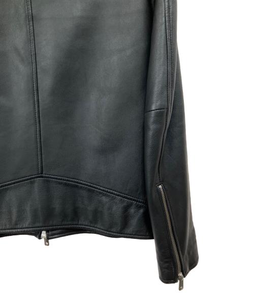 UNITED TOKYO（ユナイテッドトーキョー）UNITED TOKYO (ユナイテッドトーキョー) ラムレザーシングルライダースジャケット ブラック サイズ:2の古着・服飾アイテム