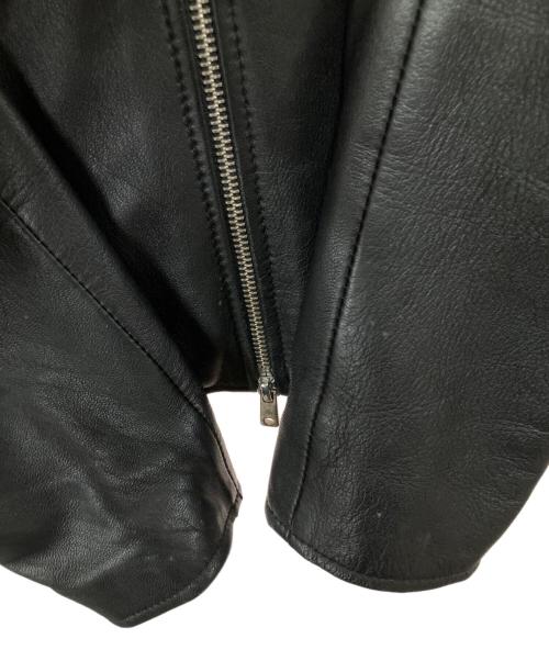 UNITED TOKYO（ユナイテッドトーキョー）UNITED TOKYO (ユナイテッドトーキョー) ラムレザーシングルライダースジャケット ブラック サイズ:2の古着・服飾アイテム