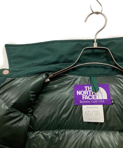 THE NORTHFACE PURPLELABEL（ザ・ノースフェイス パープルレーベル）THE NORTHFACE PURPLELABEL (ザ・ノースフェイス パープルレーベル) 65/35SHIRT DOWN JACKET グリーン サイズ:Mの古着・服飾アイテム
