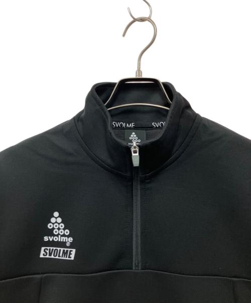 svolme（スボルメ）SVOLME (スボルメ) ハーフジップスウェット ブラック サイズ:L 未使用品の古着・服飾アイテム