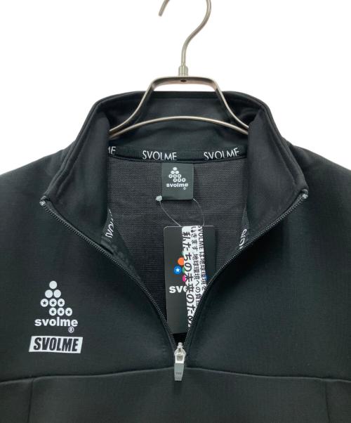 svolme（スボルメ）SVOLME (スボルメ) ハーフジップスウェット ブラック サイズ:L 未使用品の古着・服飾アイテム