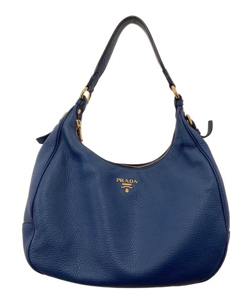 PRADA（プラダ）PRADA (プラダ) ショルダーバッグ ブルーの古着・服飾アイテム